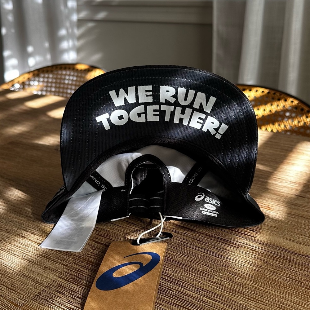 Asics X Salt & Flickers X Saltlake Running Club collab ASICS 5 PANEL CAP, Rare